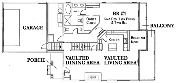 Cabin Near Suncadia Main Floor Plan
