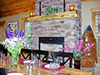 fireplace dining