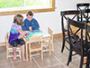Kids table: family and large groups
